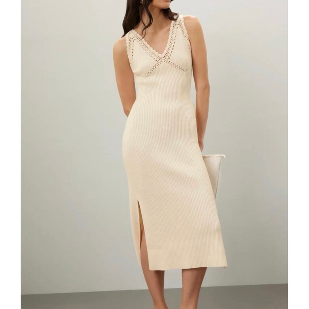 Stain‼️Derek Lam Crochet Knit Midi Dress Small
